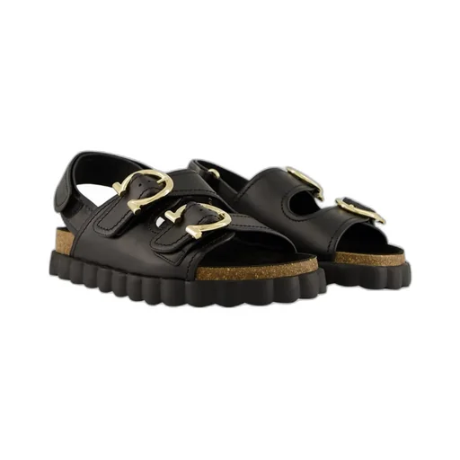 Ferragamo Gancini Double Buckle Sandals