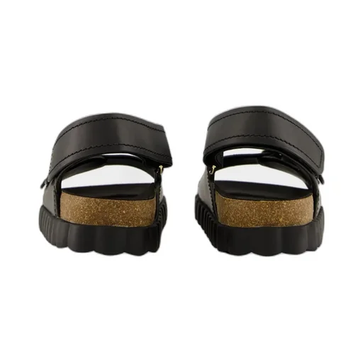 Ferragamo Gancini Double Buckle Sandals