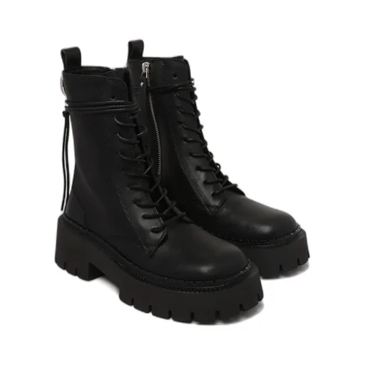 Round-Toe Ankle Boots
