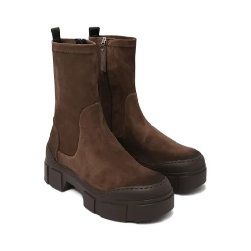 Round-Toe Ankle Boots
