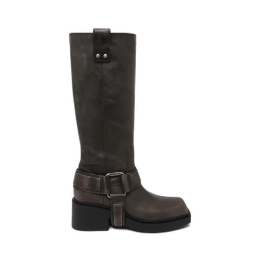 Square-Toe Ankle Boots