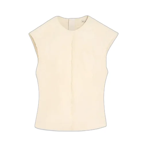 Sleeveless Raw Edge Details Top