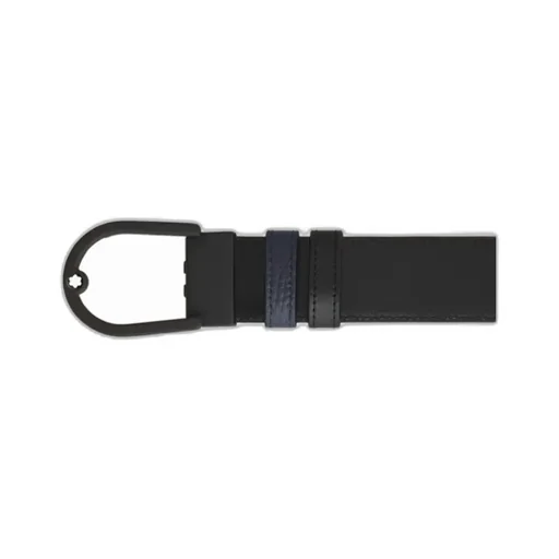 Horseshoe Light Buckle Midnight Blue/Black 35 Mm Reversible Leather Belt