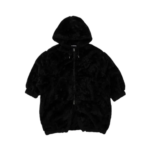 Skull-Embellished Zip-Up Hoodie