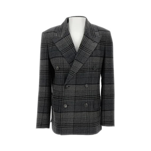 Ralph Lauren Collection Kent Plaid Long Sleeved Blazer