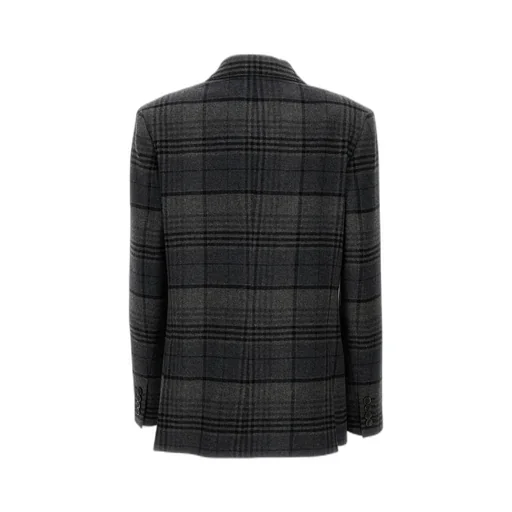 Ralph Lauren Collection Kent Plaid Long Sleeved Blazer