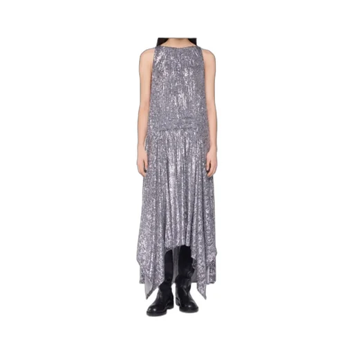 Sequined High-Low Dress