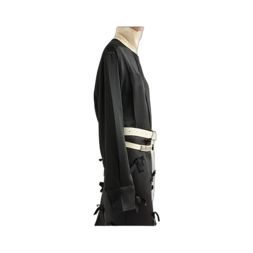 Jil Sander Contrast Collar Long-Sleeved Satin Shirt