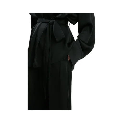 Pleated Wide-Leg Trousers