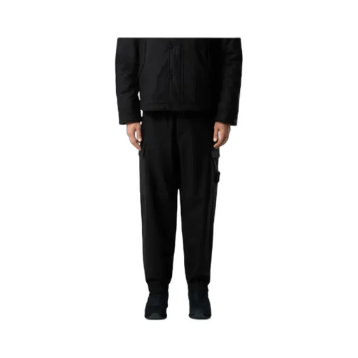 Stone Island Logo Patch Straight Leg Pants