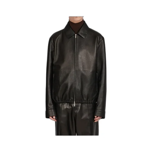 Ferragamo Zip-Up Leather Jacket