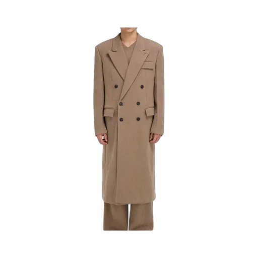 Jersey Interlock Double Breasted Coat