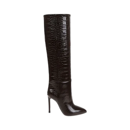 Paris Texas Embossed Knee-High Stiletto Boots