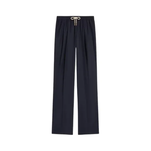 Drawstring Trousers In Cashmere Flannel
