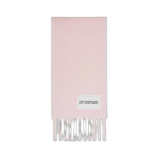 Sportmax Logo-Patch Fringed Scarf