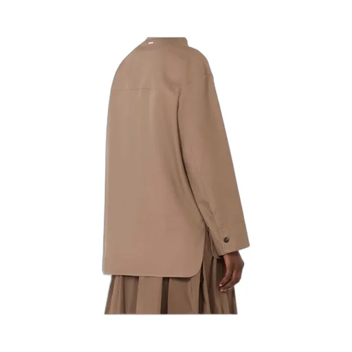 Cotton Mandarin-Neck Shirt