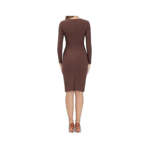 Elisabetta Franchi Chain Embellished Midi Dress
