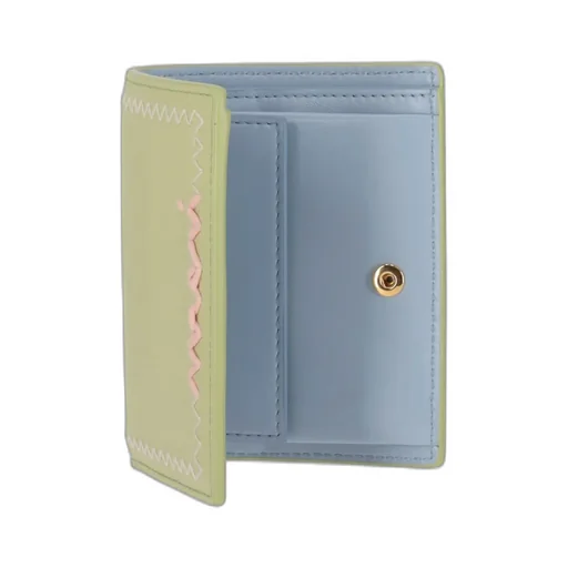 Embroidered Leather Bifold Wallet