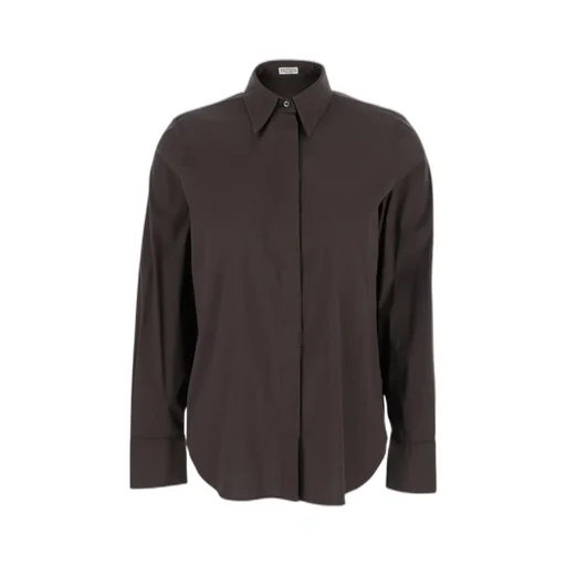 Brunello Cucinelli Long Sleeve Dropped Shoulder Shirt
