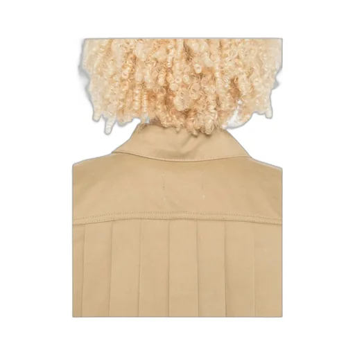Pleated-Back Cotton Shirt