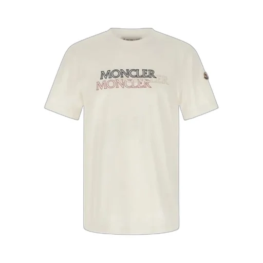 Moncler Logo Embroidered Crewneck T-Shirt