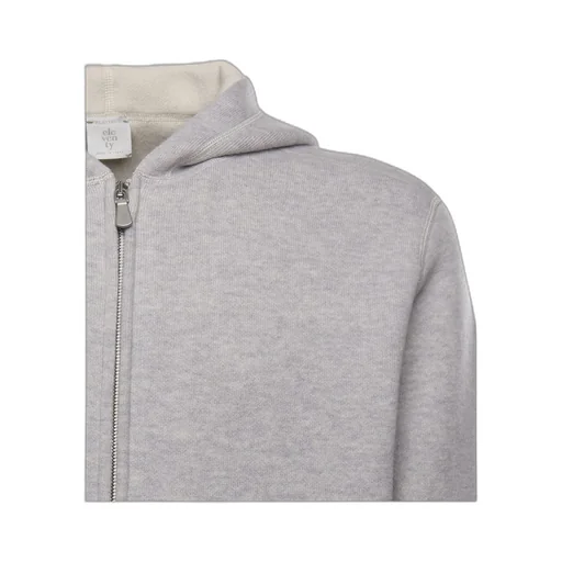 Eleventy Hooded Zip-Up Sweater