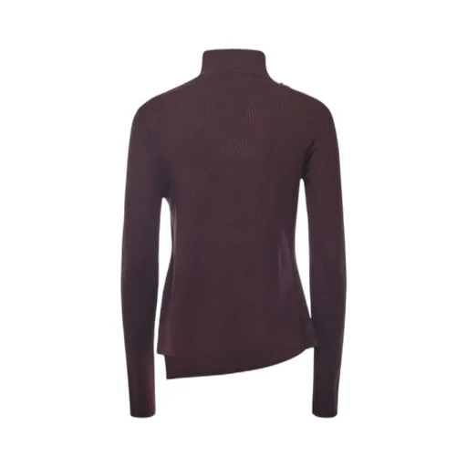 CourrÈGes Asymmetrical Hem Turtleneck Jumper