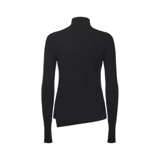 CourrÈGes Asymmetrical Hem Turtleneck Jumper