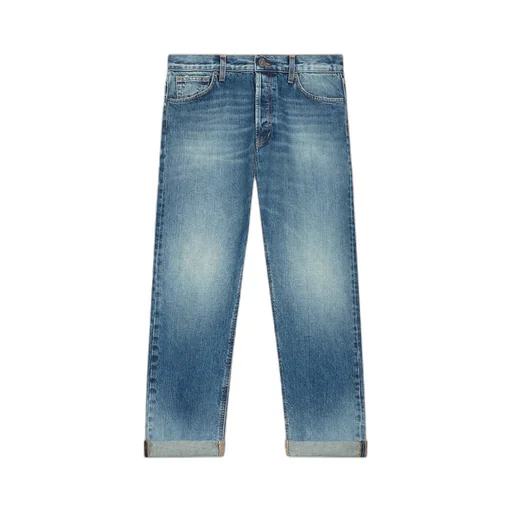 Dondup Distressed Straight-Leg Jeans