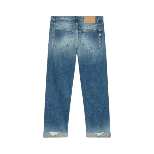 Dondup Distressed Straight-Leg Jeans