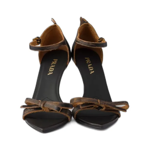 Prada Bow Detailed Heeled Sandals