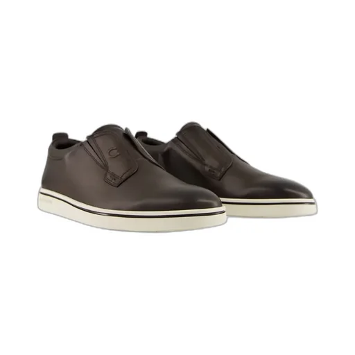 Ferragamo Round-Toe Slip-On Sneakers