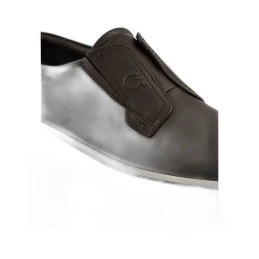 Ferragamo Round-Toe Slip-On Sneakers