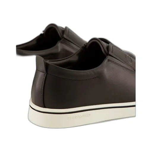 Ferragamo Round-Toe Slip-On Sneakers