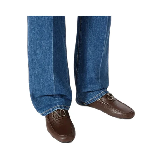 Valentino Vlogo Signature Slip-On Driving Shoes