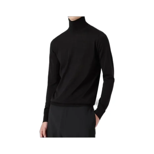 Emporio Armani Long-Sleeved Roll Neck Knitted Jumper