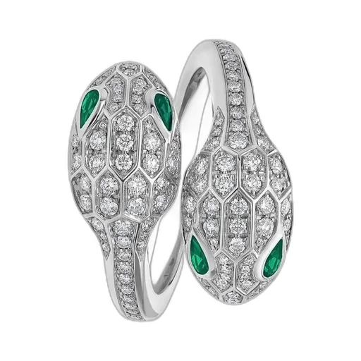 Double Snakehead Ring