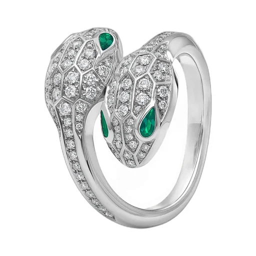 Double Snakehead Ring