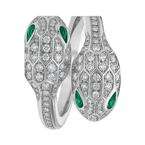 Double Snakehead Ring