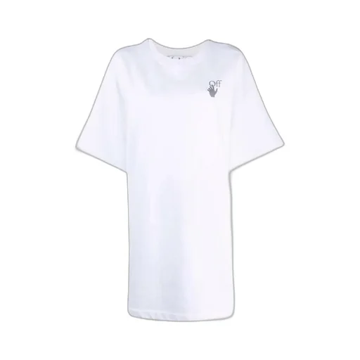 Off-White Chine T-Shirt Dress