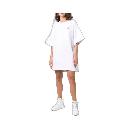 Off-White Chine T-Shirt Dress
