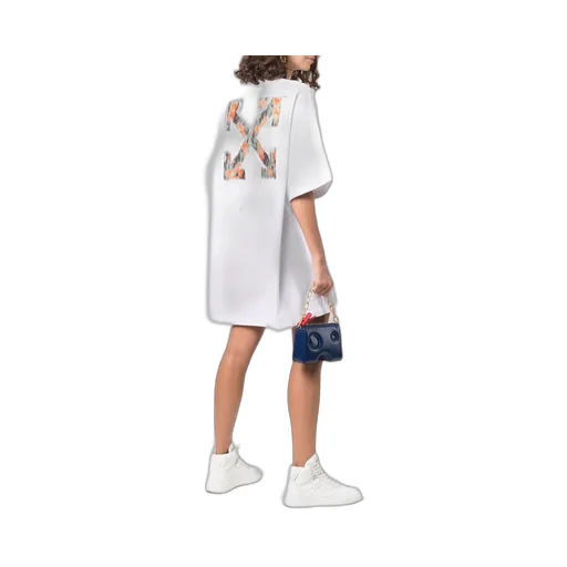 Off-White Chine T-Shirt Dress
