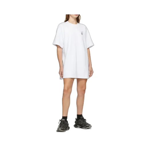 Off-White Chine T-Shirt Dress