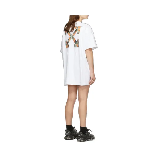 Off-White Chine T-Shirt Dress