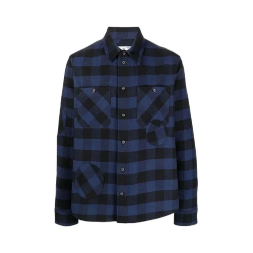 Off-White Checked Buttoned Shirt