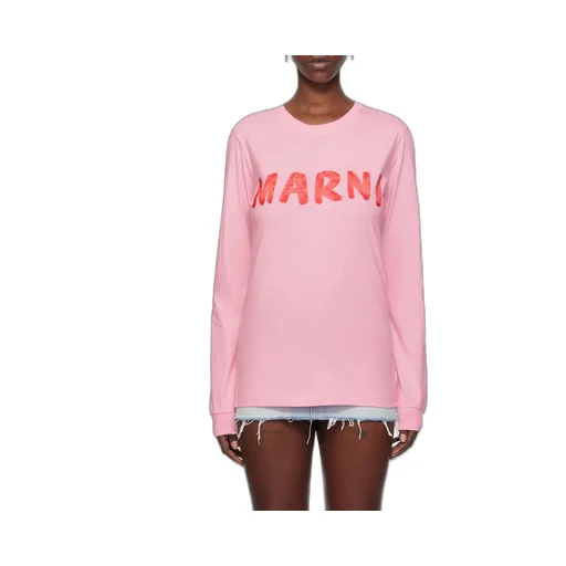 Marni Logo Printed Crewneck T-Shirt
