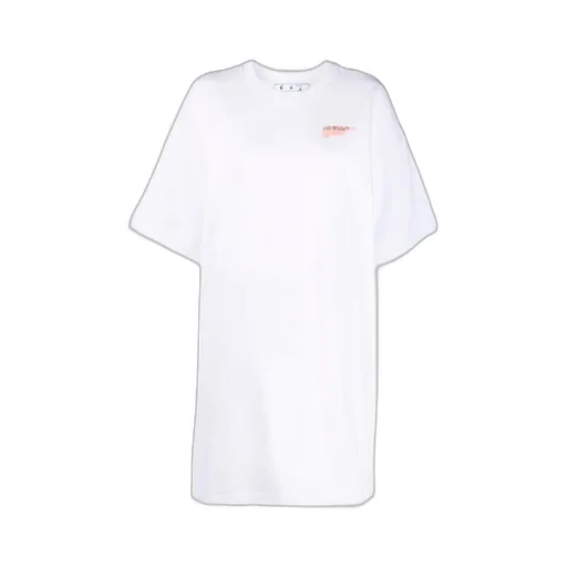 Painted Arrows Motif Snap-Fastening T-Shirt Dress