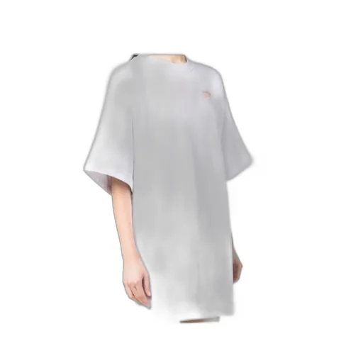 Painted Arrows Motif Snap-Fastening T-Shirt Dress