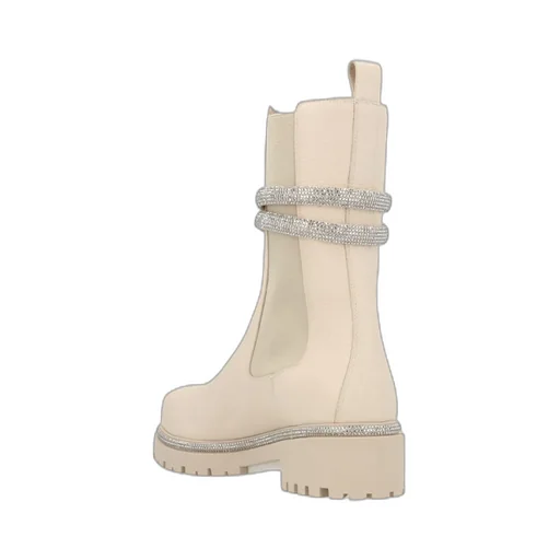 René Caovilla Embellished Round Toe Boots