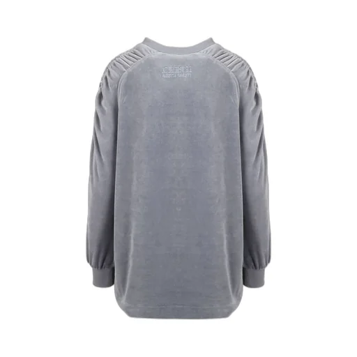 Alberta Ferretti Ruched Shoulder Crewneck Sweatshirt